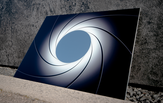 Gunbarrel Reflection Mirror - Step into the World of James Bond