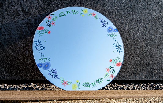 Bloemen Spiegel – Een Vleugje Natuur aan de Muur