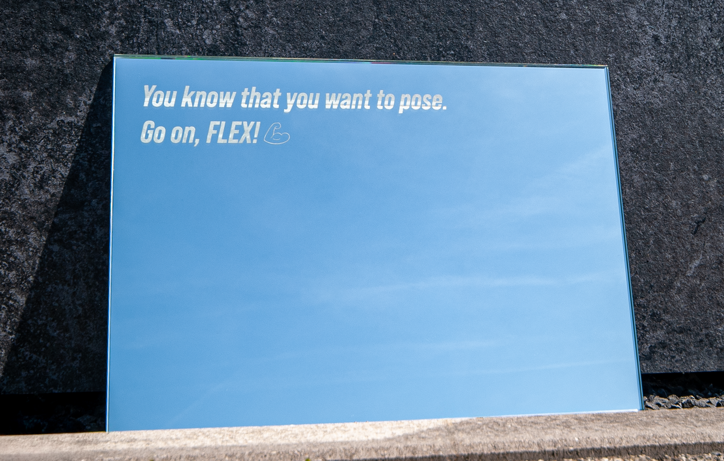 You know that you want to pose. Go on, FLEX! πͺ Motivation mirror