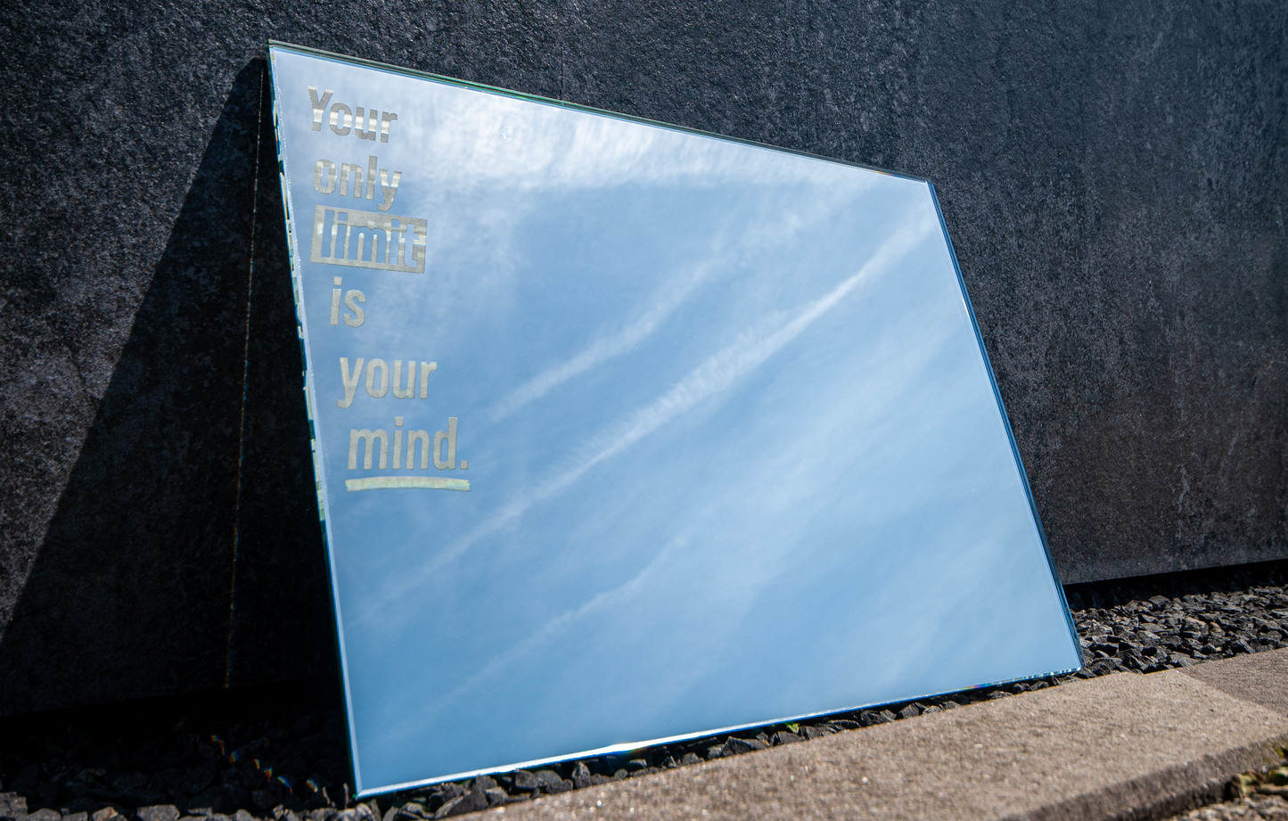 Your only limit is your mind. Motivatie-spiegel