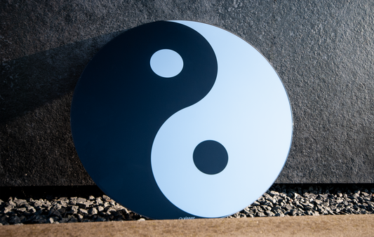 Ying Yang Spiegel - Balans en Reflectie in Één